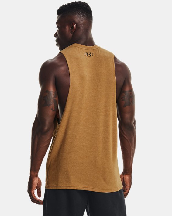 Men's Project Rock Graphic Tank in Brown image number 1